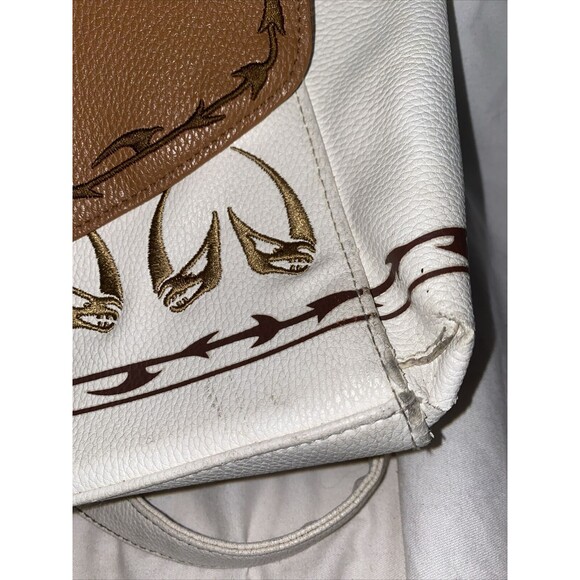 Danielle Nicole Disney Star Wars Mandalorian Mini Backpack White Embroidery 8x10 - Picture 3 of 13